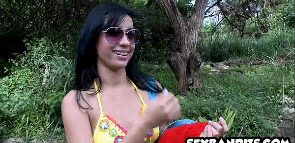  The most gorgeous latina teen drowns in dick 16